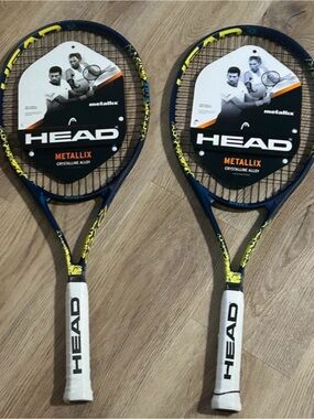 HEAD Metallix Tennis Rackets in Navy Blue and Yellow